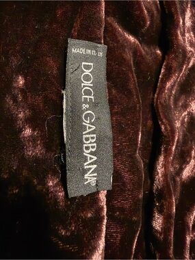 Dolce & Gabbana Velvet scarf in Deep Wine
